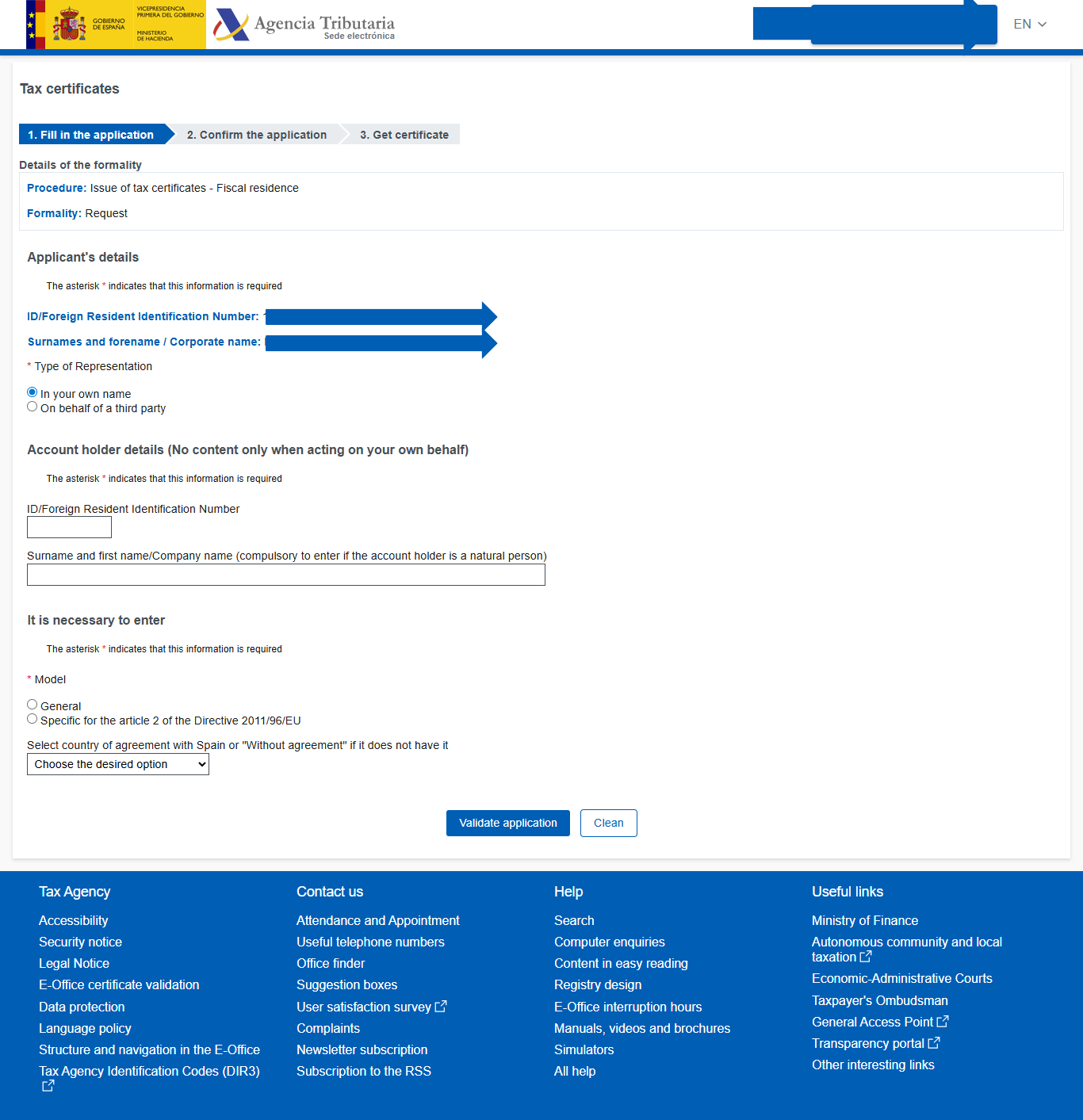 Tax Residency Certificate