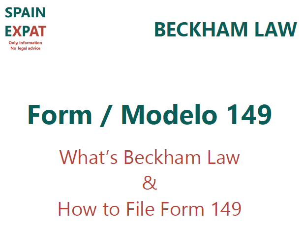 Beckham Law Form 149